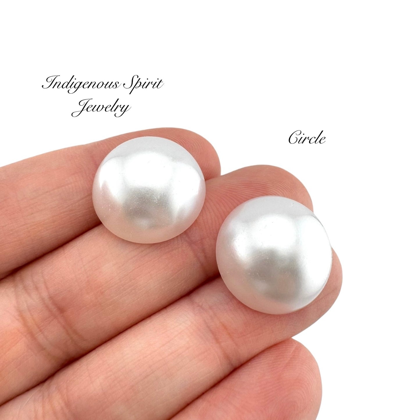 Imitation Pearl Cabochons - Imperfect (Clearance)
