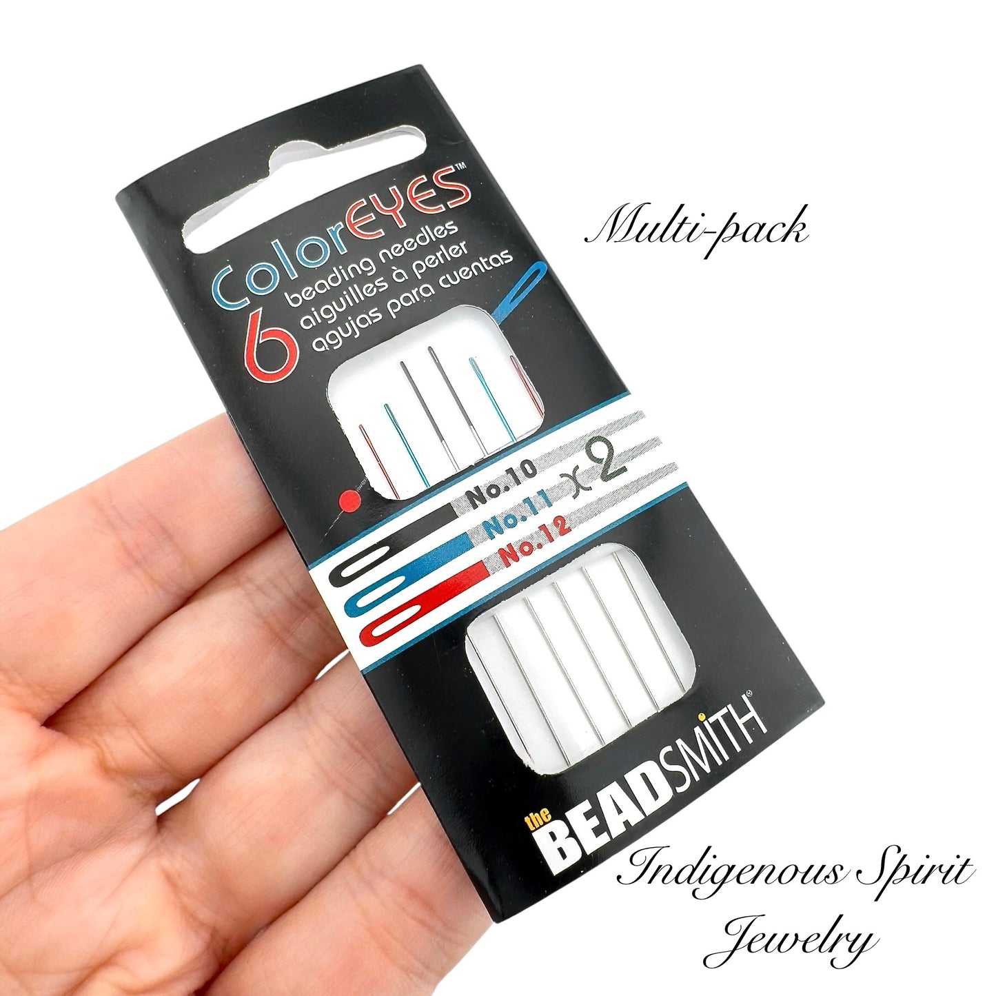 ColorEyes Beading Needles - The Beadsmith (SIZES 10, 11, & 12 multi-pack)