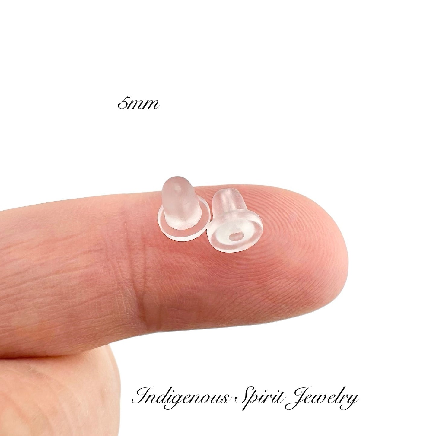 Large Size (5mm) Silicone Earring Back Stoppers