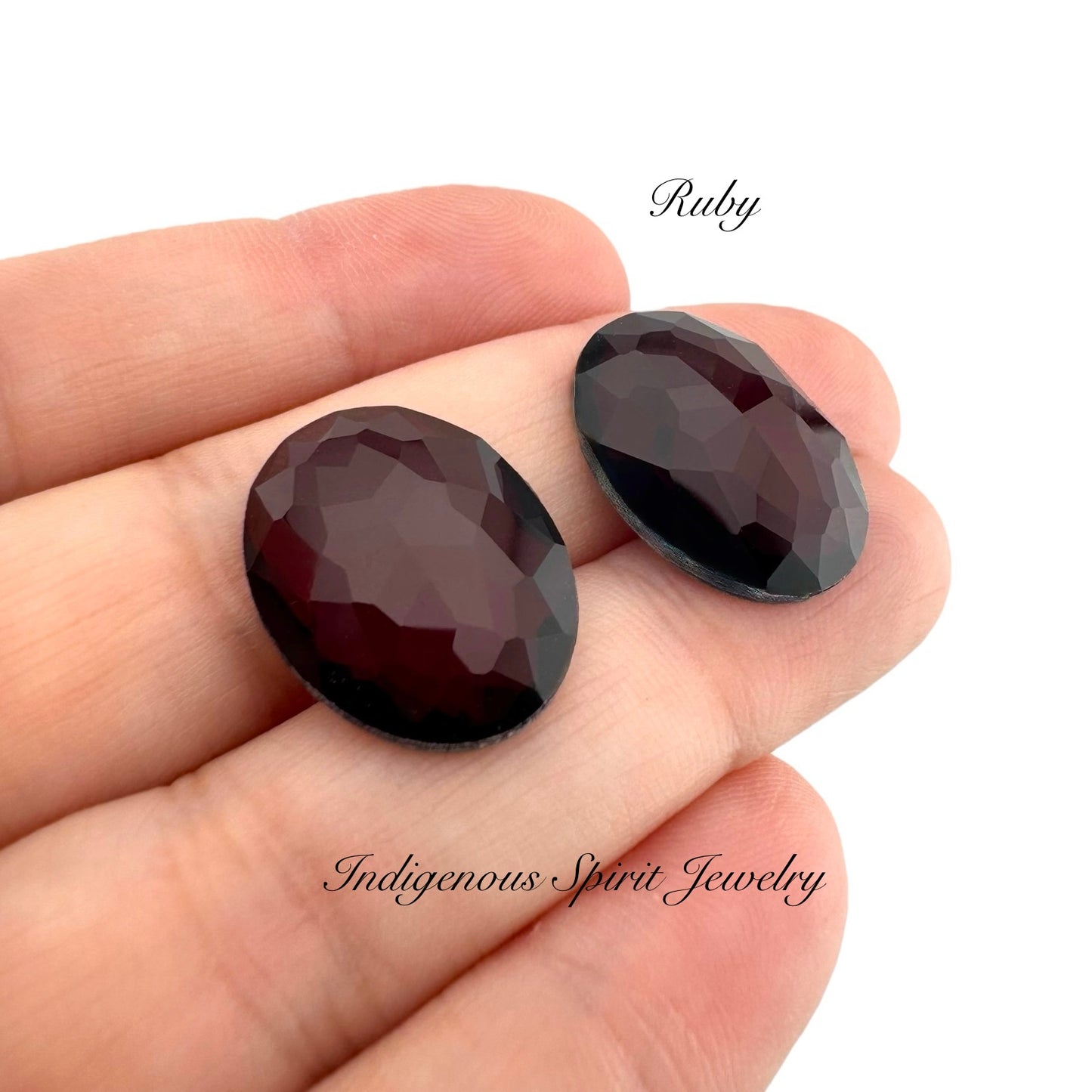 COLLECTION - Oval Flower Cut K9 Crystal Cabochons