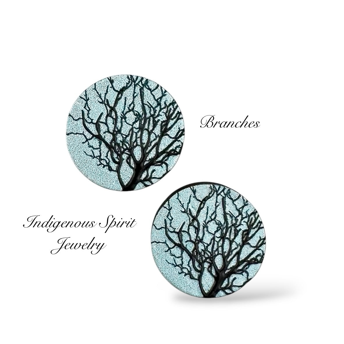 16mm Round Wood Embossed Design Cabochons (Set 3)