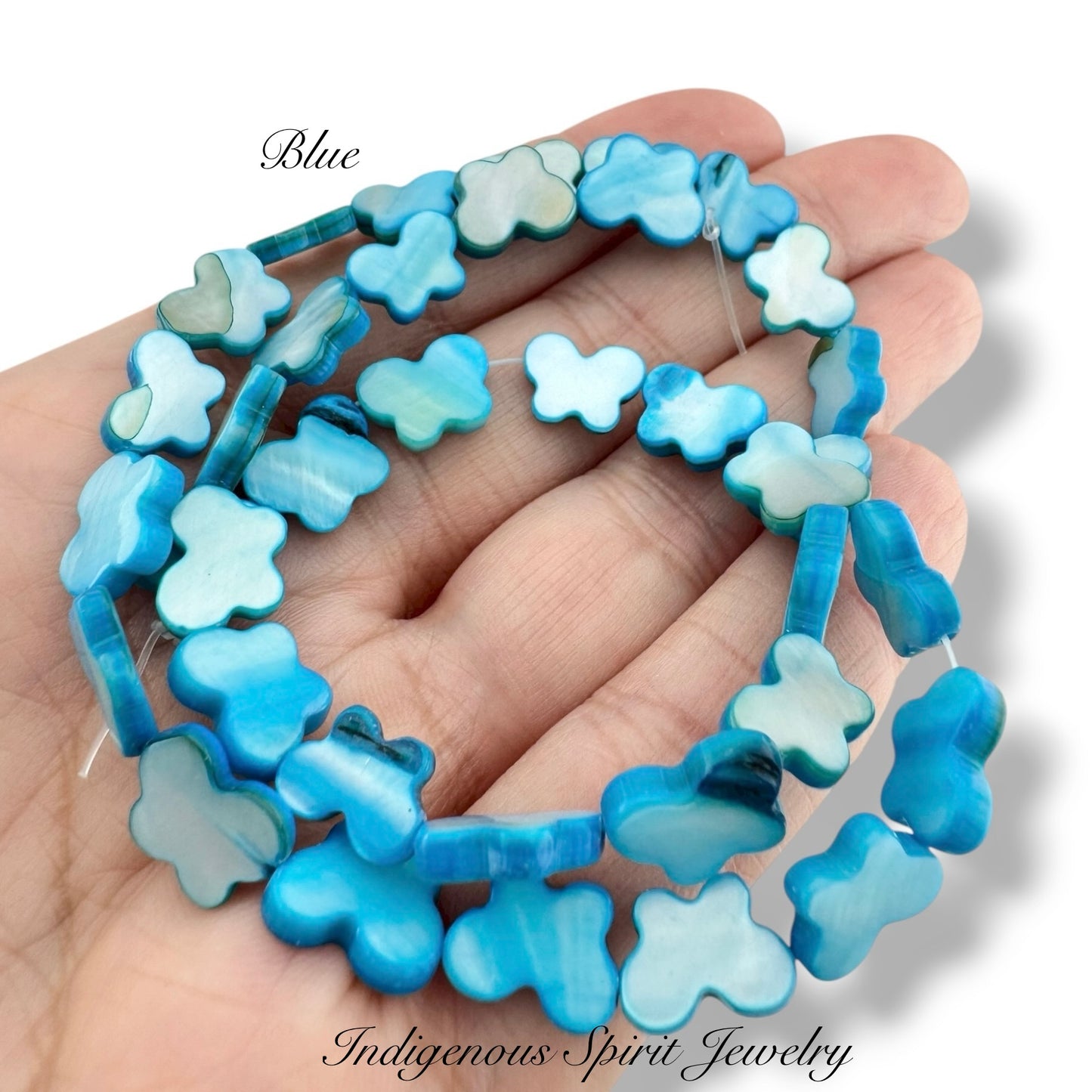 Mother Of Pearl Shell Butterflies (8mm x 11mm)