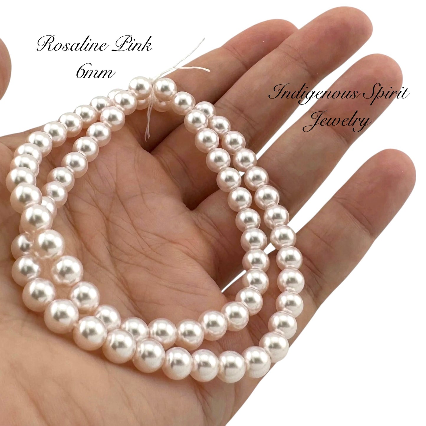 6mm Glass Pearl Strands