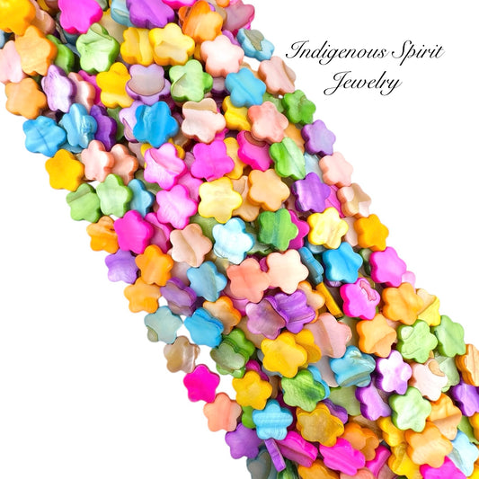 Mother Of Pearl Shell Flower (12mm)