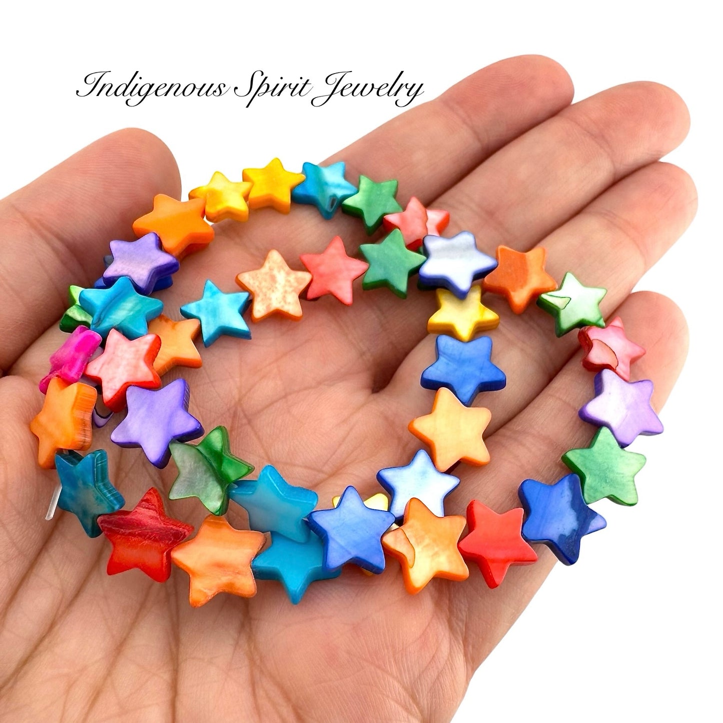 Mother Of Pearl Shell Stars (11mm)