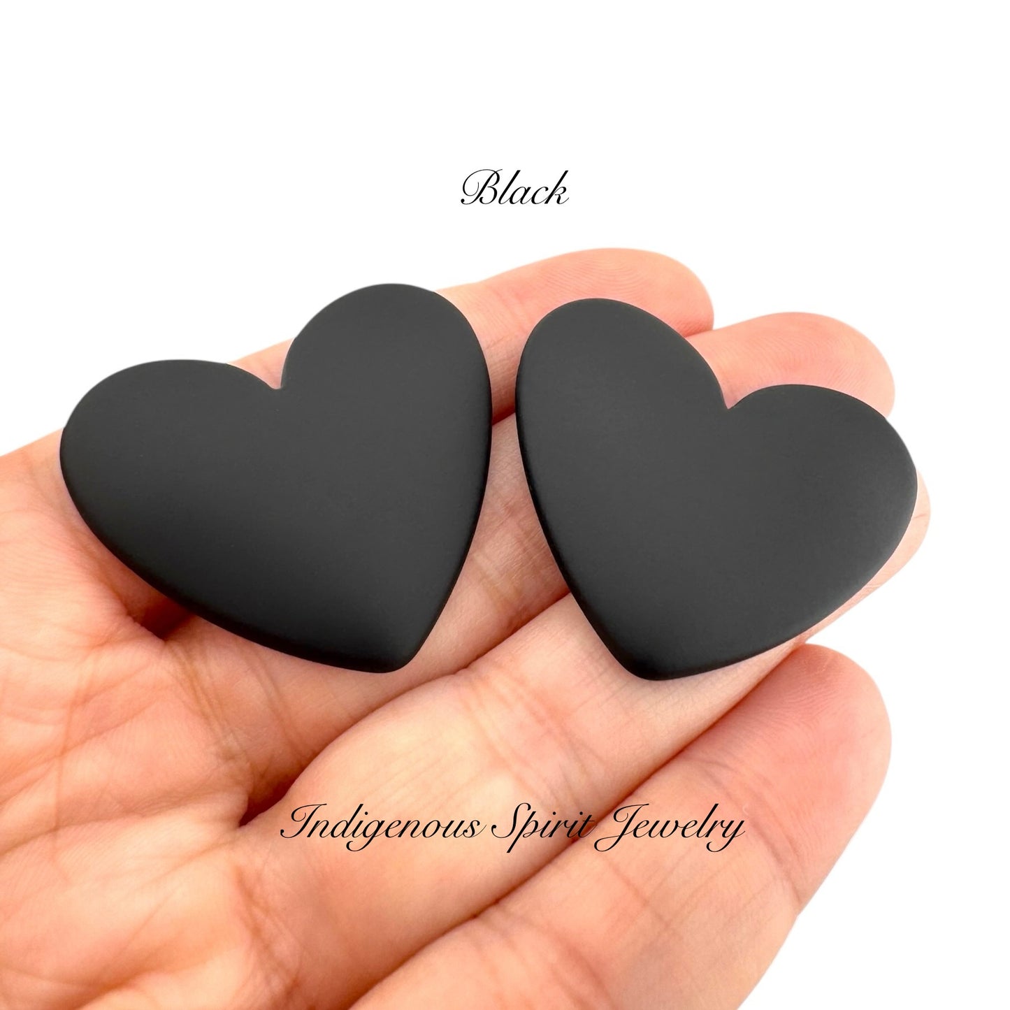 XL Matte Heart Cabochons