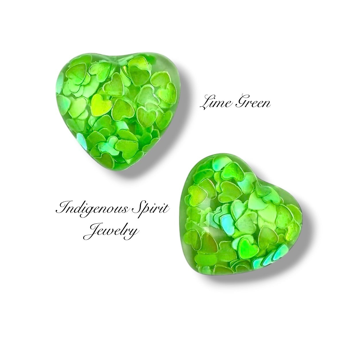 Confetti Hearts in Resin Hearts