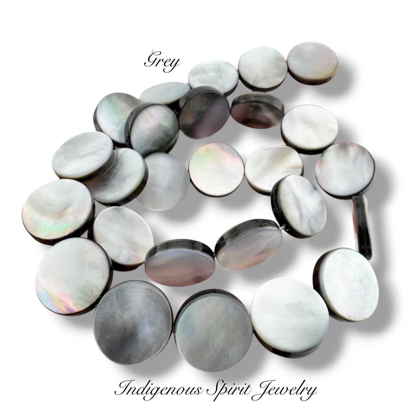 Mother of Pearl Shell Discs (15mm)