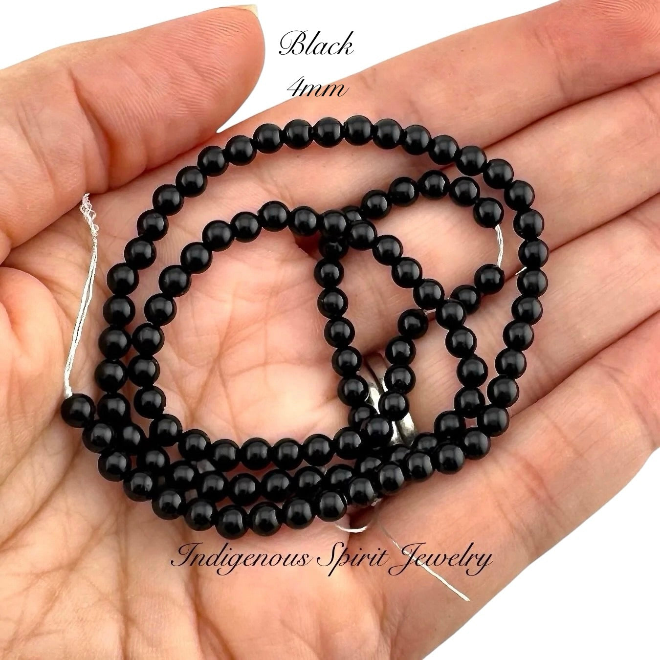 4mm Glass Pearl Strands