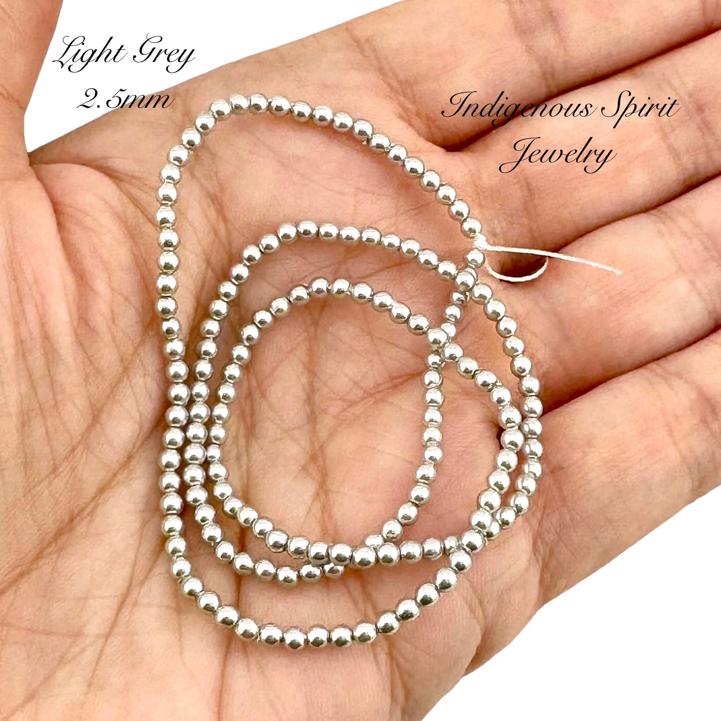 2.5mm Glass Pearl Strands