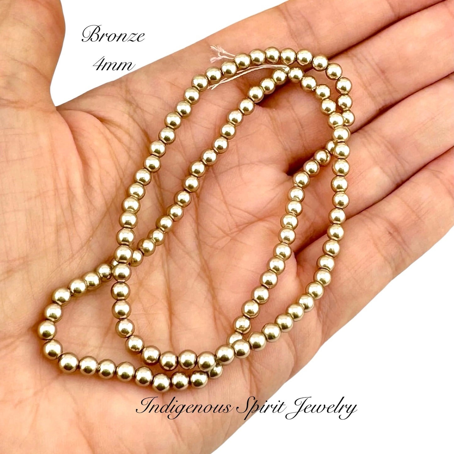 4mm Glass Pearl Strands