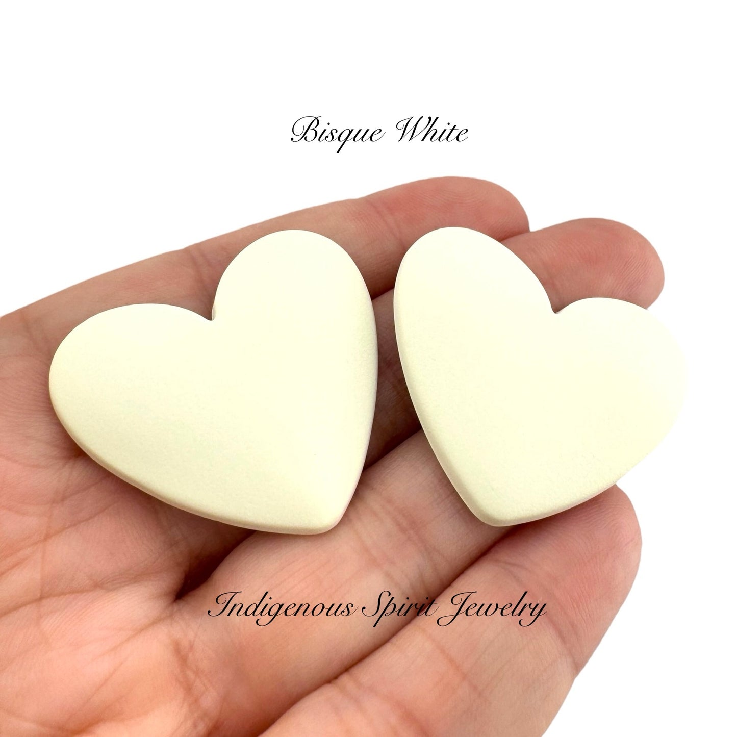 XL Matte Heart Cabochons