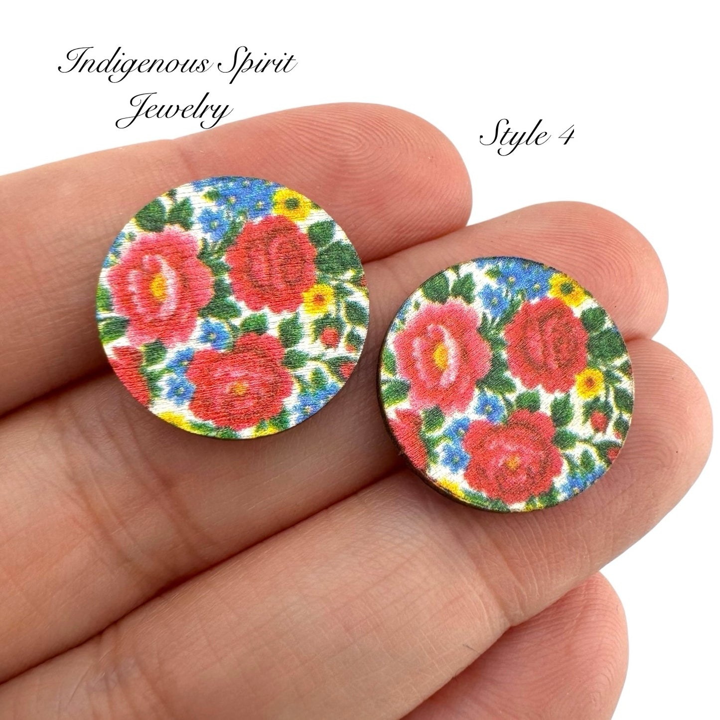 Wooden Kokum Scarf 18mm Circle Cabochons