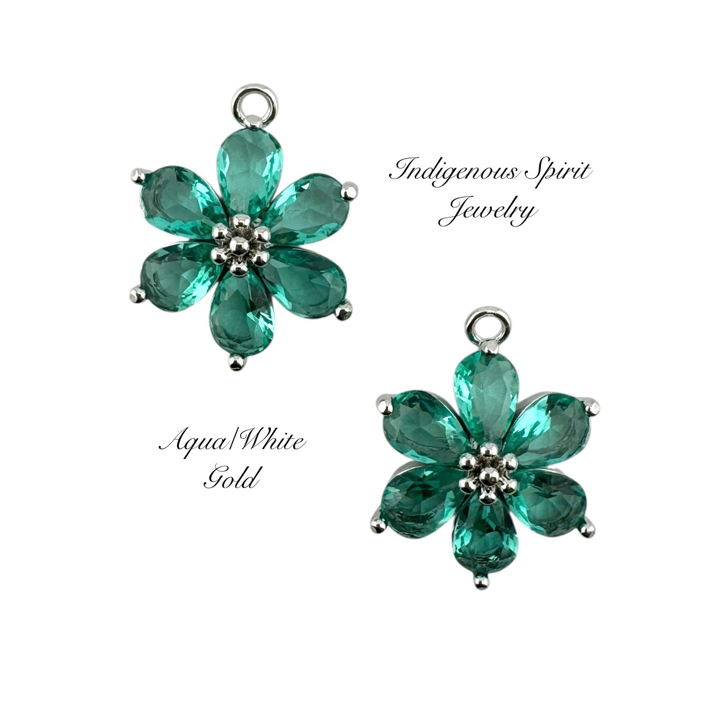 18k Gold Plated Flower Charms