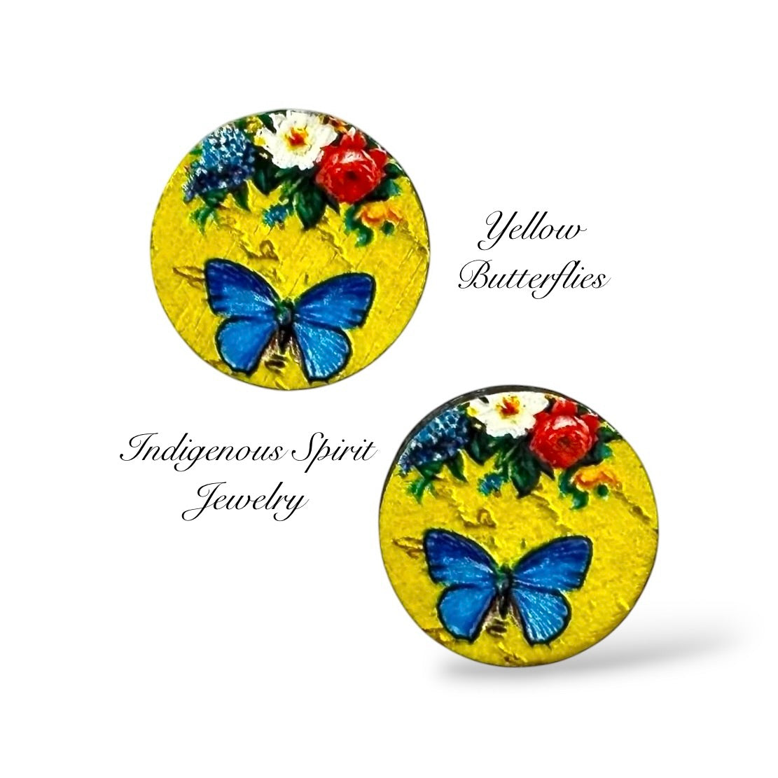 16mm Round Wood Embossed Design Cabochons (Set 3)