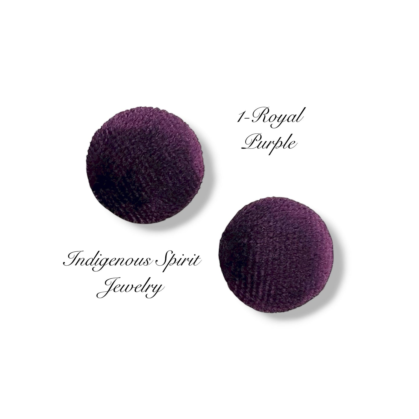 Velvet Circle Shaped Cabochons