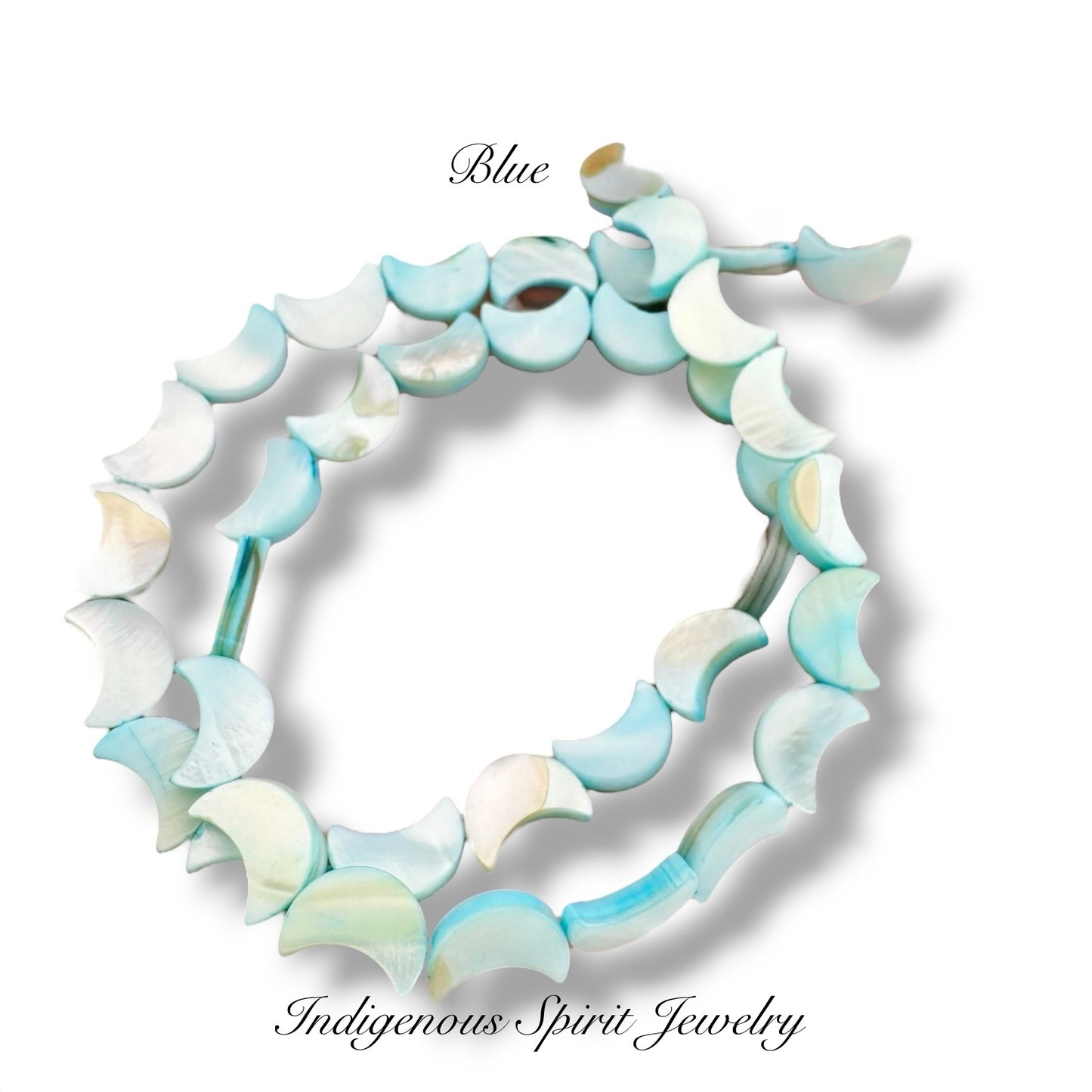 Mother Of Pearl Shell Moons (8mm x 11mm)