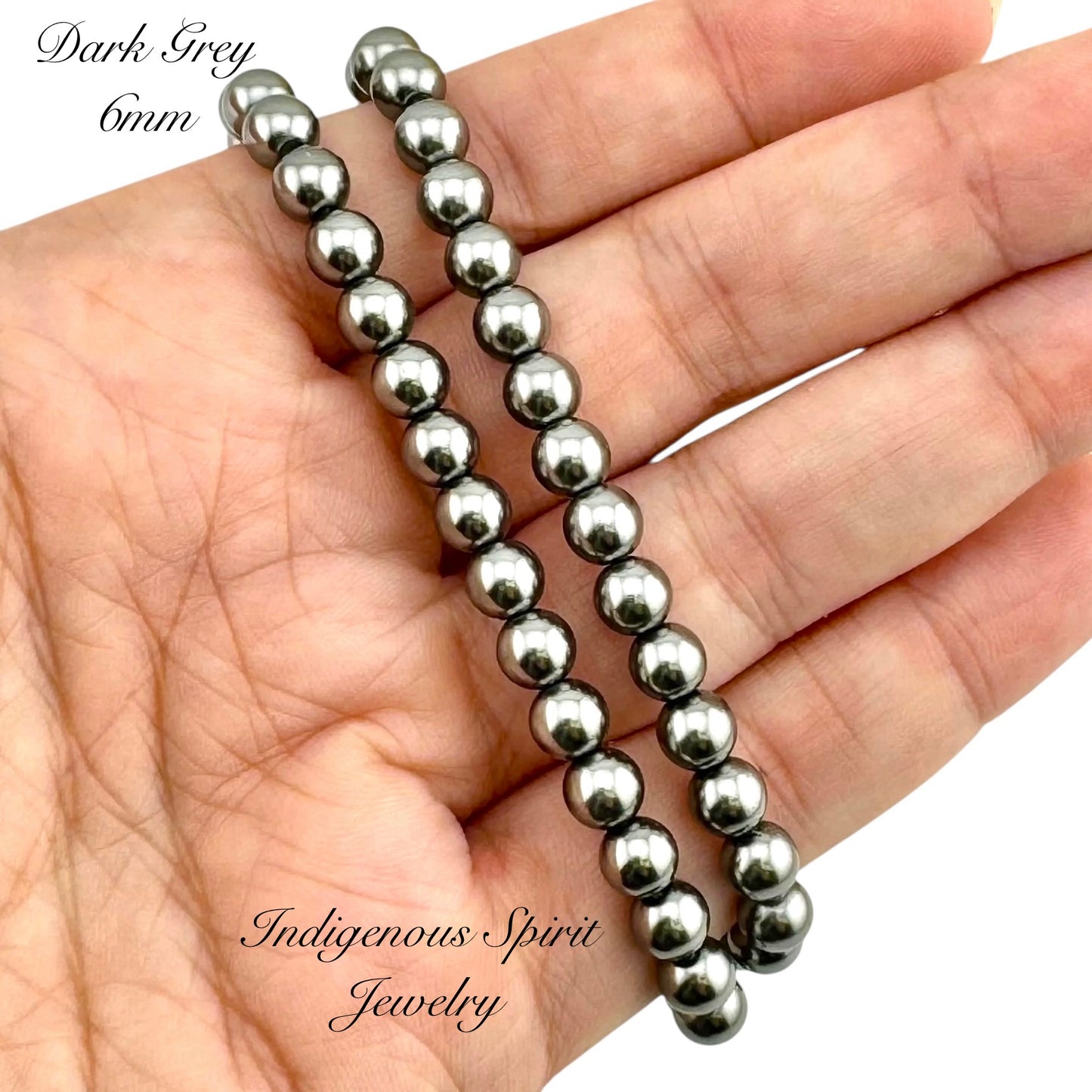 6mm Glass Pearl Strands