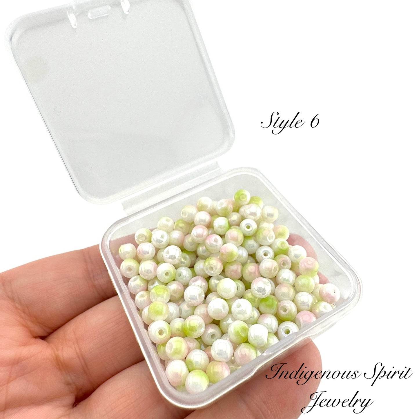 4mm Multi-colour Glass Pearl Beads - 20g box (12 colours!)