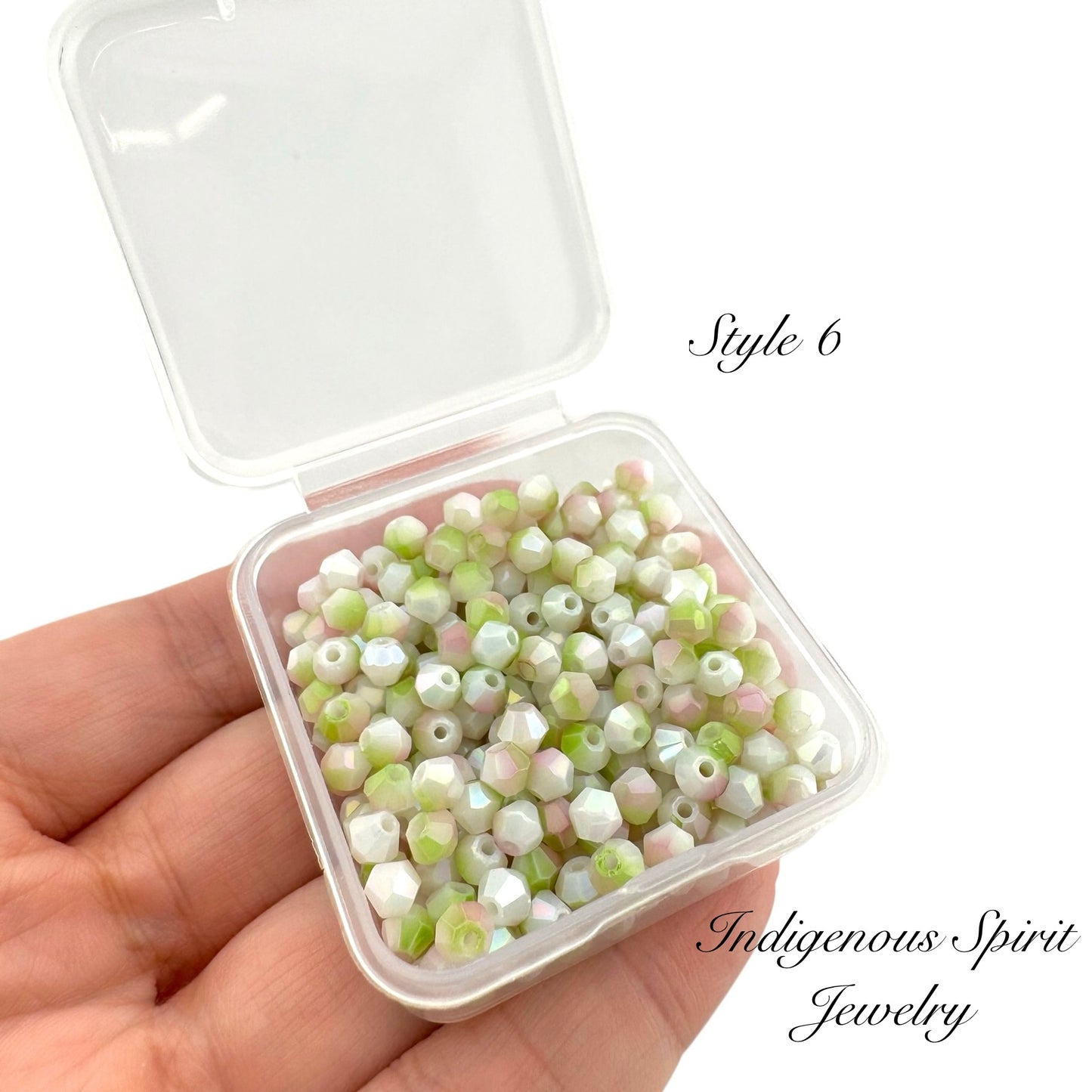 4mm Multi-colour Glass Bicone Beads - 20g box (11 colours!)