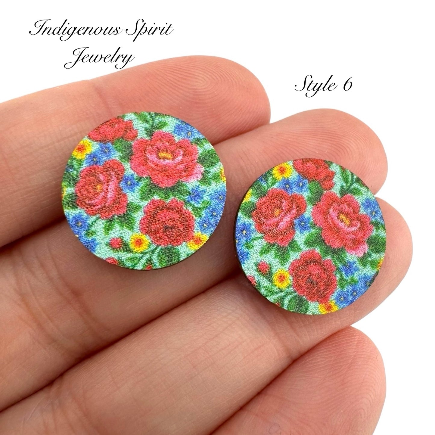 Wooden Kokum Scarf 18mm Circle Cabochons