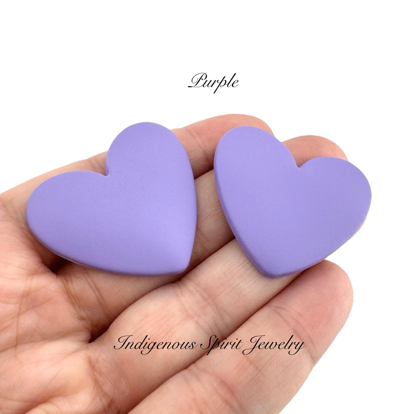 XL Matte Heart Cabochons