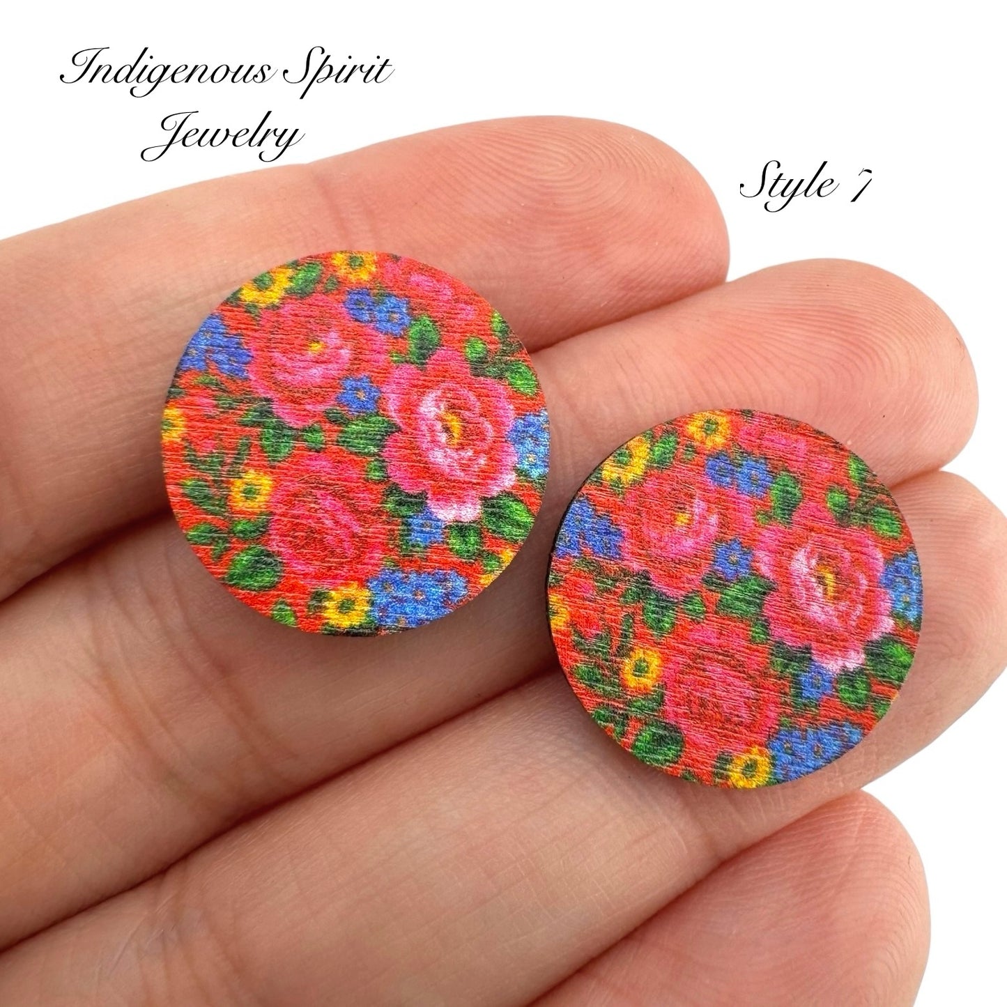 Wooden Kokum Scarf 18mm Circle Cabochons