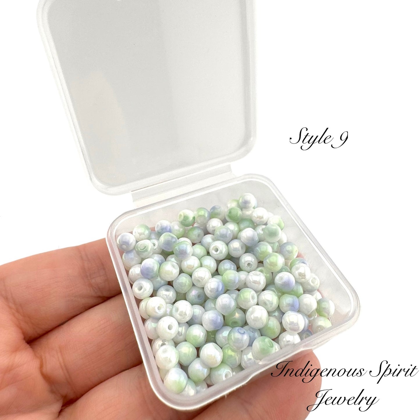 4mm Multi-colour Glass Pearl Beads - 20g box (12 colours!)