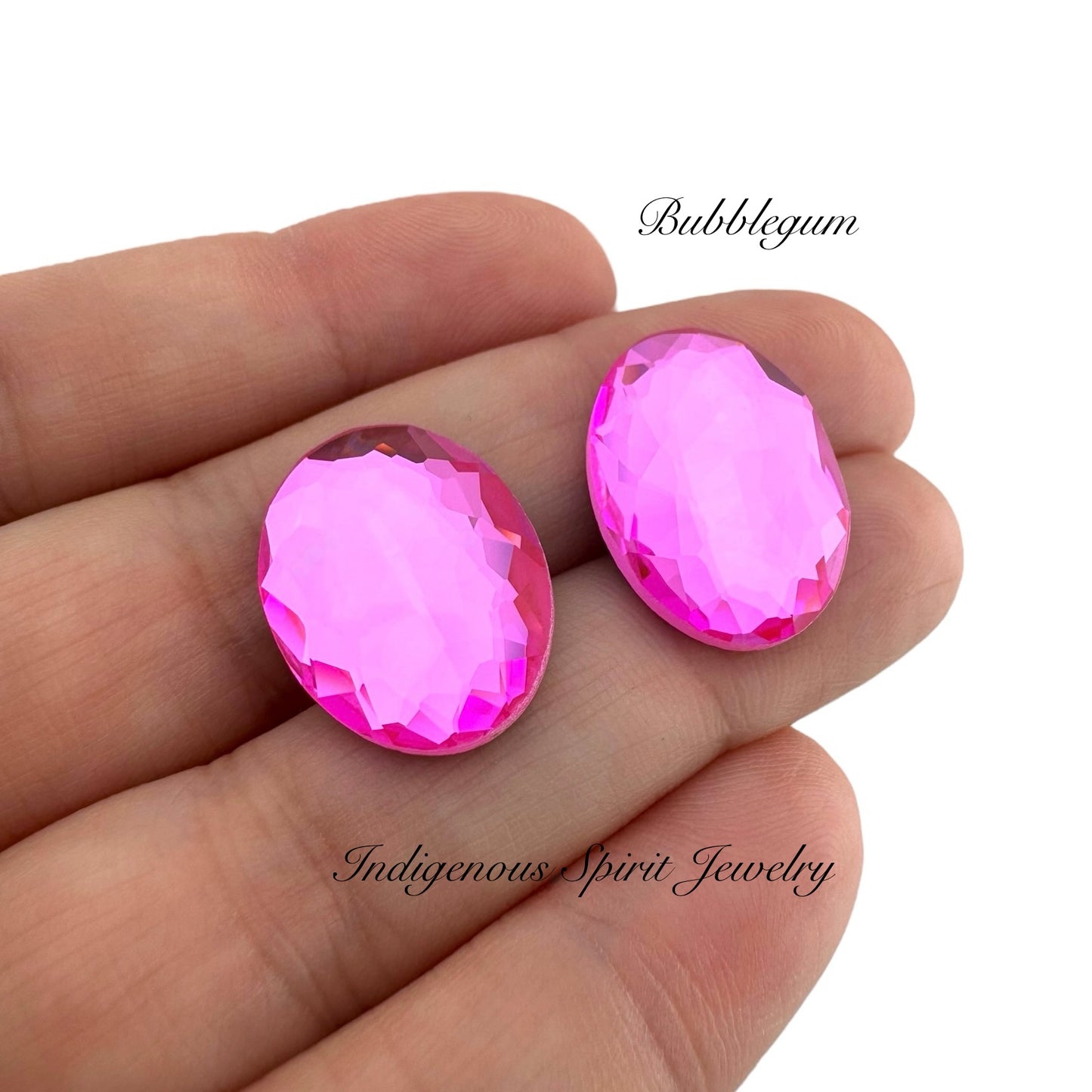 COLLECTION - Oval Flower Cut K9 Crystal Cabochons