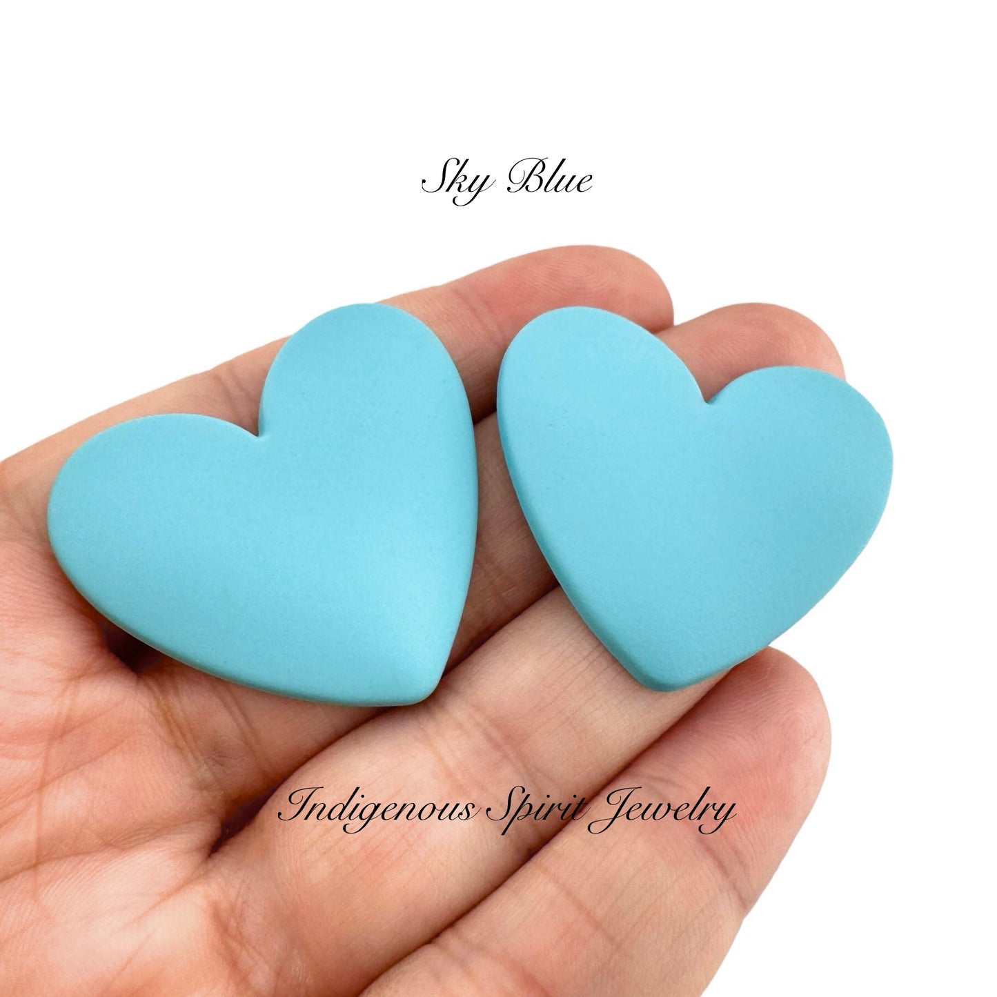 XL Matte Heart Cabochons