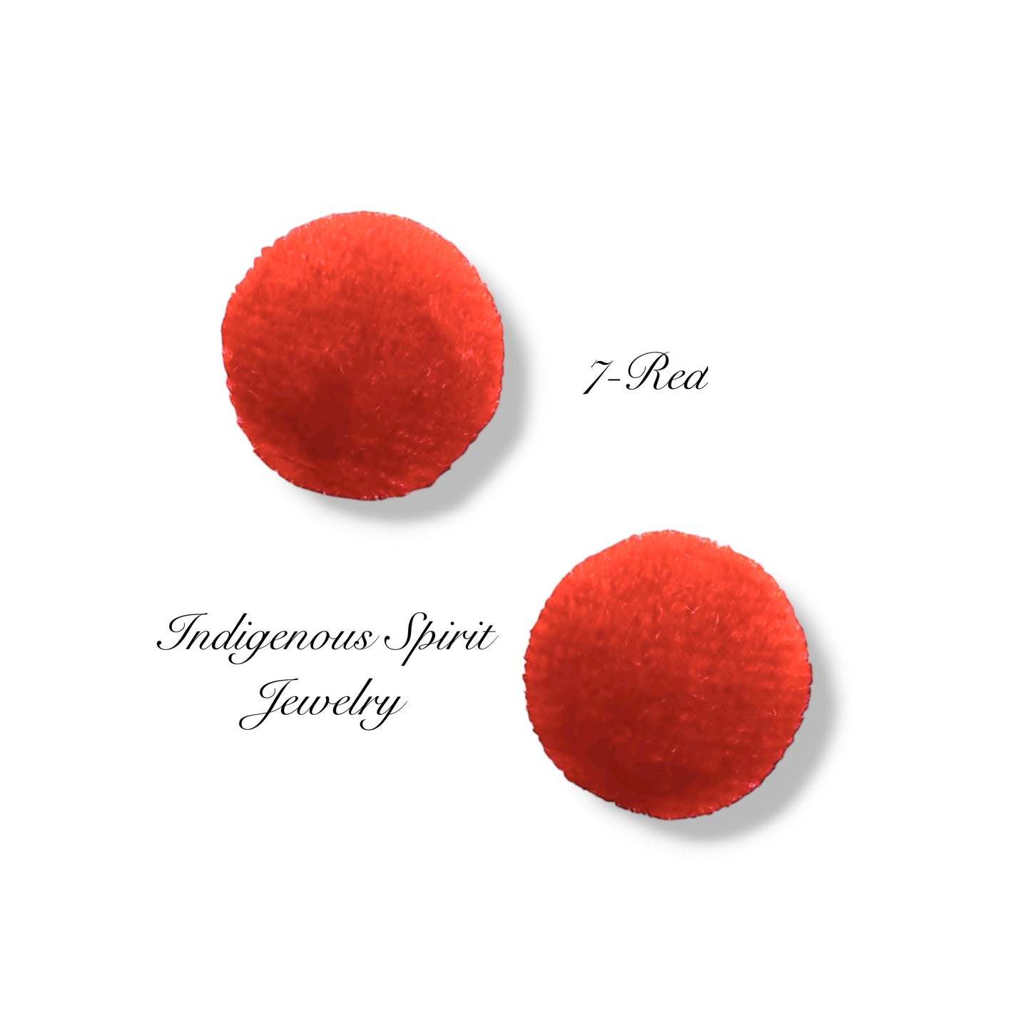 Velvet Circle Shaped Cabochons