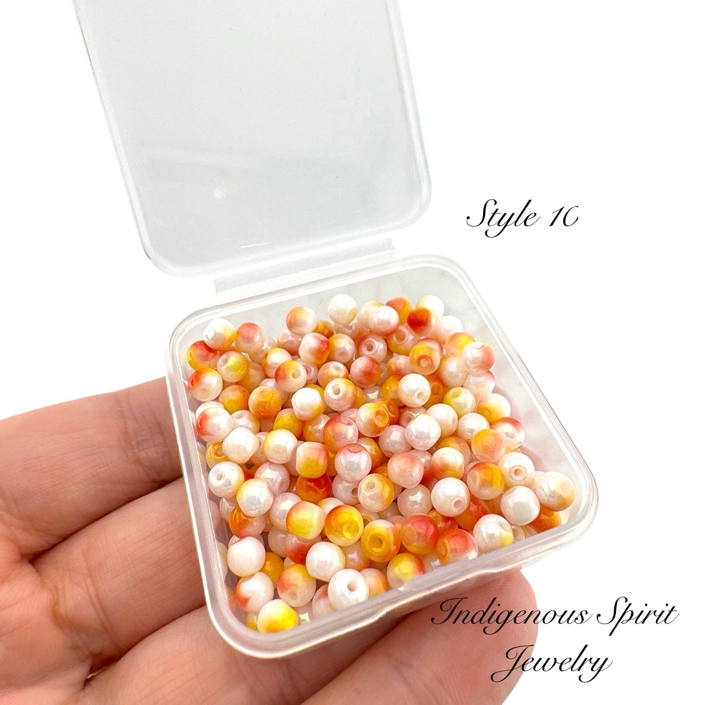 4mm Multi-colour Glass Pearl Beads - 20g box (12 colours!)