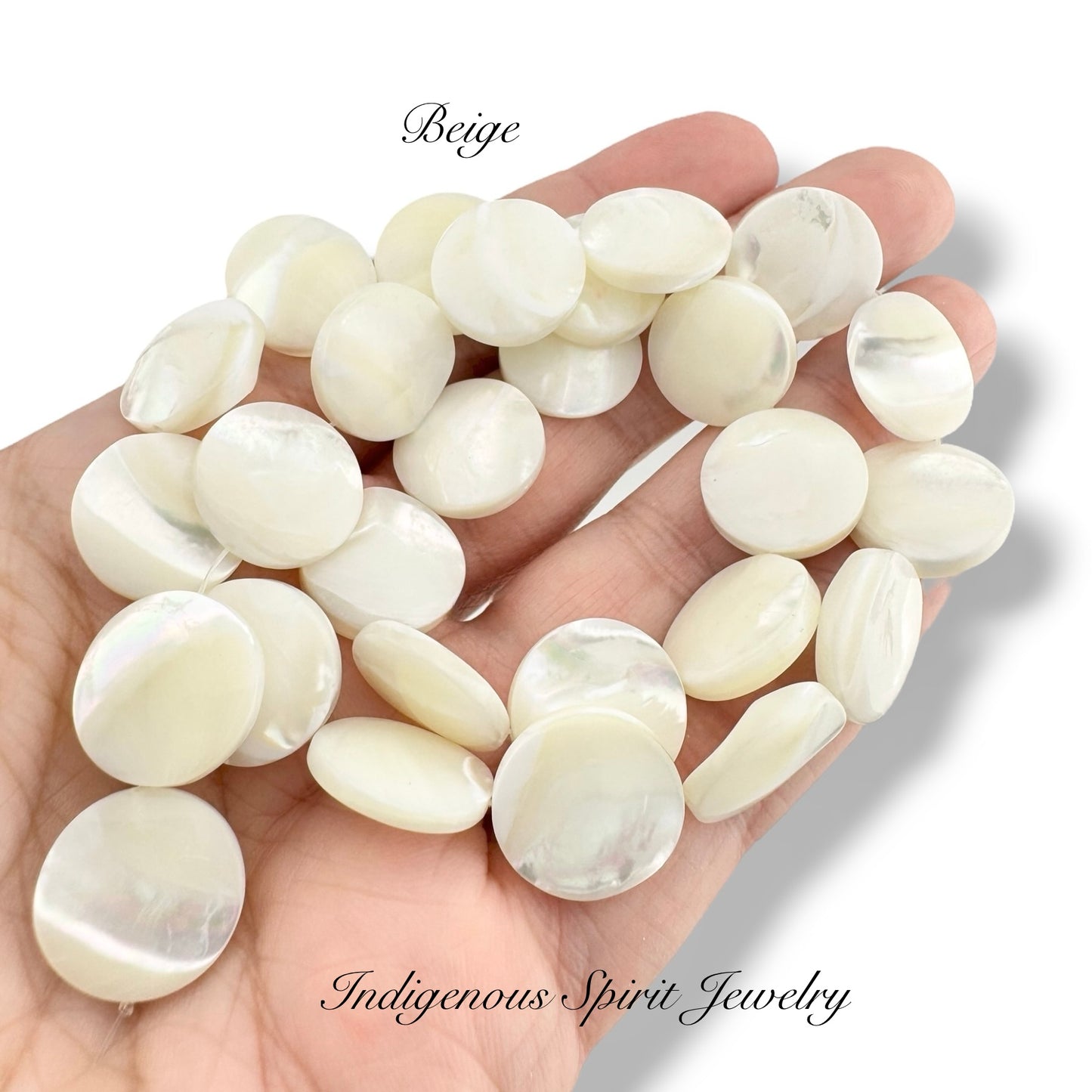 Mother of Pearl Shell Discs (15mm)