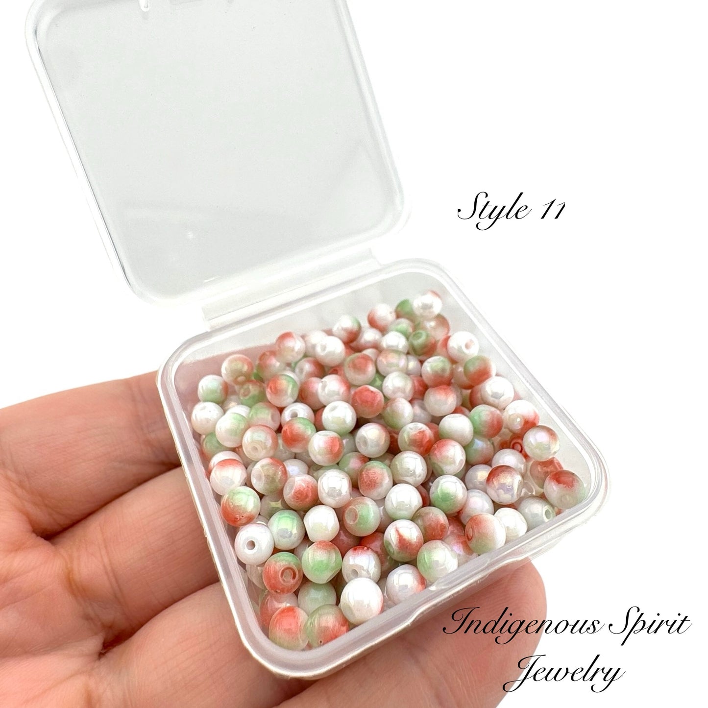 4mm Multi-colour Glass Pearl Beads - 20g box (12 colours!)