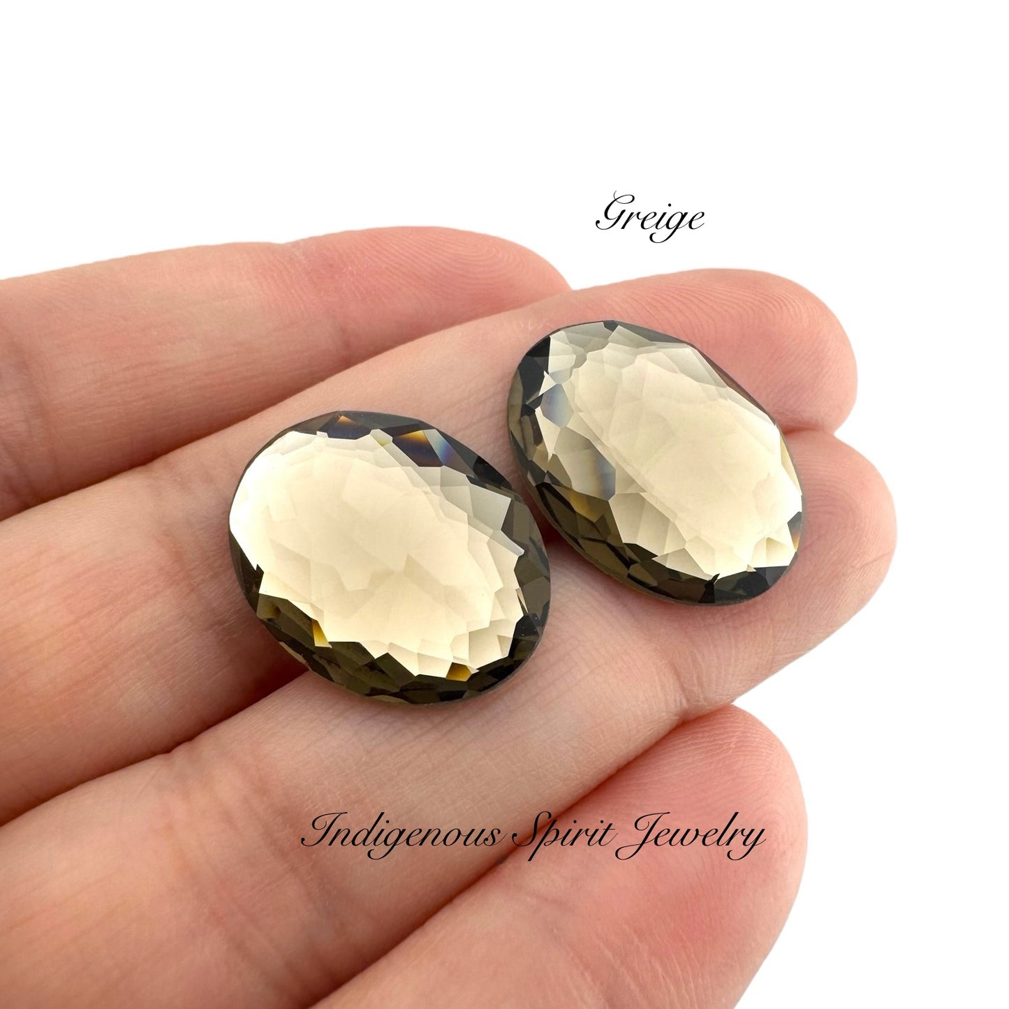 COLLECTION - Oval Flower Cut K9 Crystal Cabochons