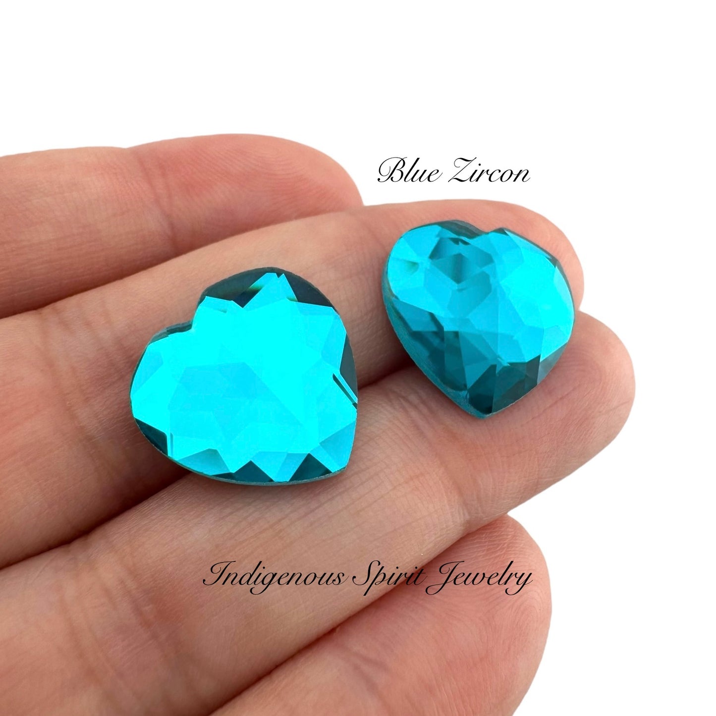 COLLECTION  - 16mm Heart Flower Cut K9 Crystal Cabochons