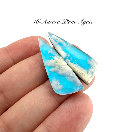 Aurora Plum Agate  - 16