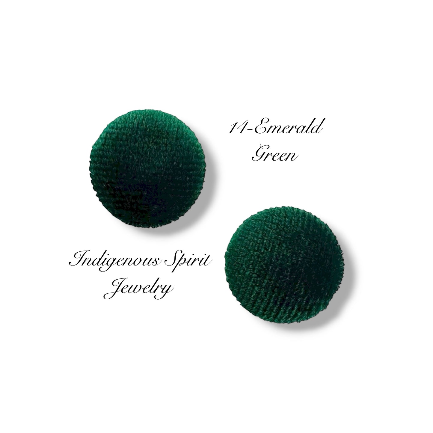 Velvet Circle Shaped Cabochons