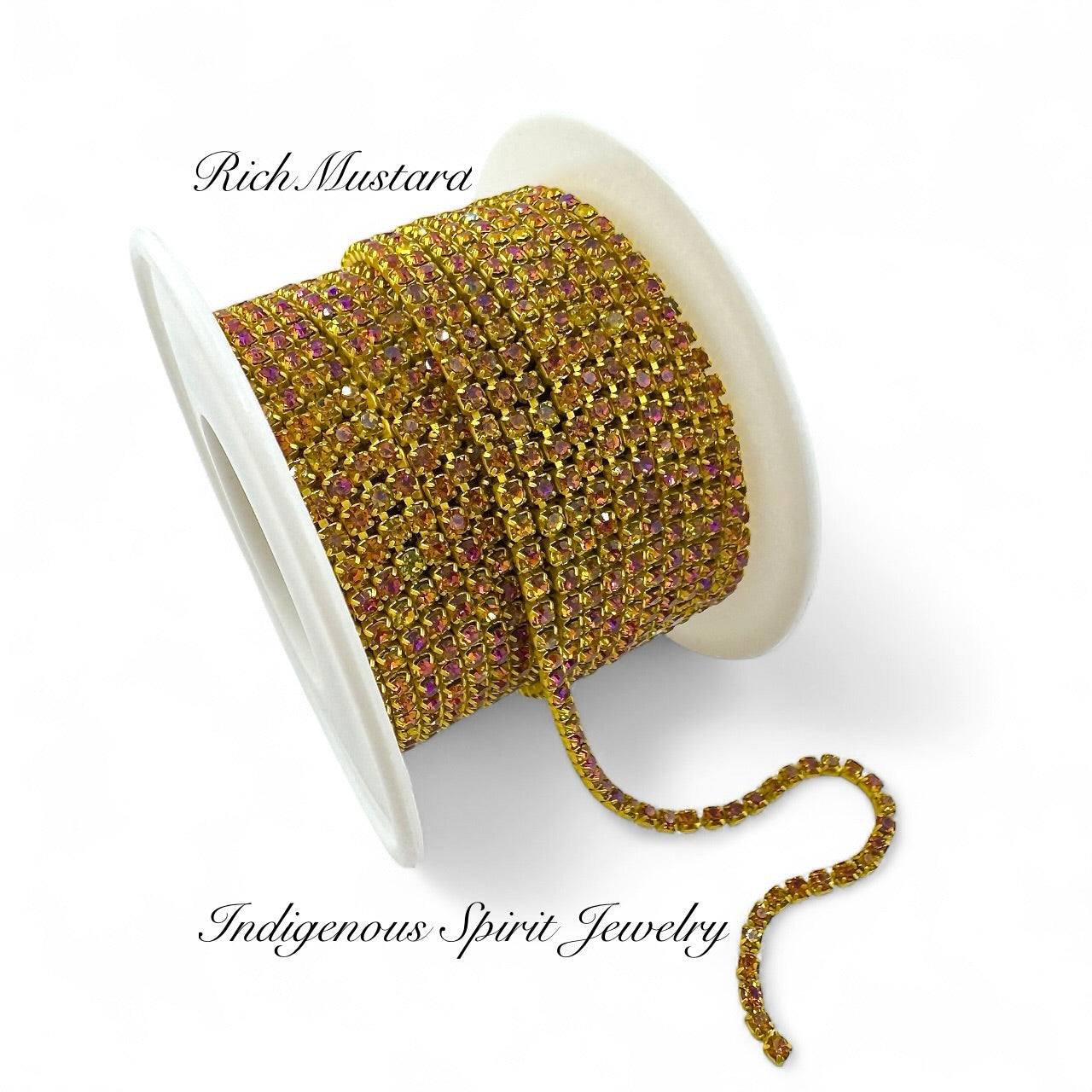 Rich Mustard Galaxy Chain Banding