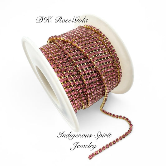 Dark Rose Gold Colour Plated