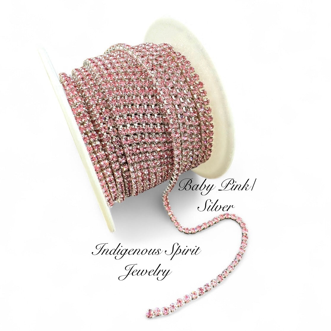 Baby Pink Silver Colour Plated