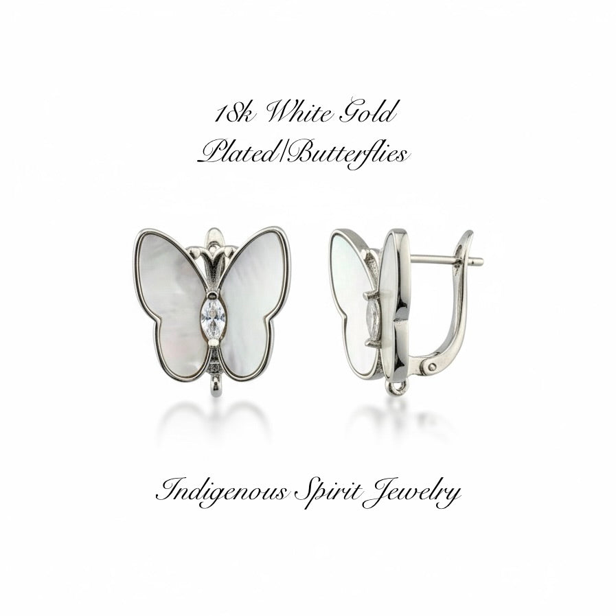 18k Gold Plated - Butterflies & Hearts Collection
