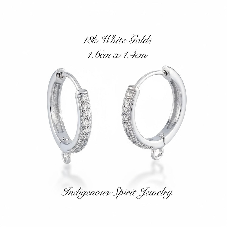 Sleeper Style Huggies - 18k Gold Plated Findings