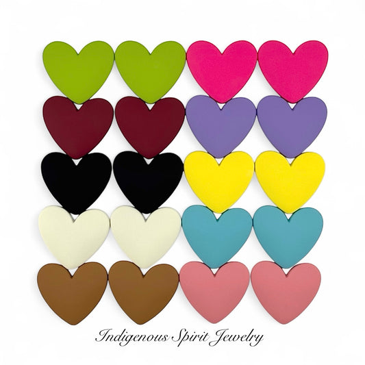 XL Matte Heart Cabochons