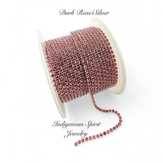 Dark Rose Silver Colour Plated