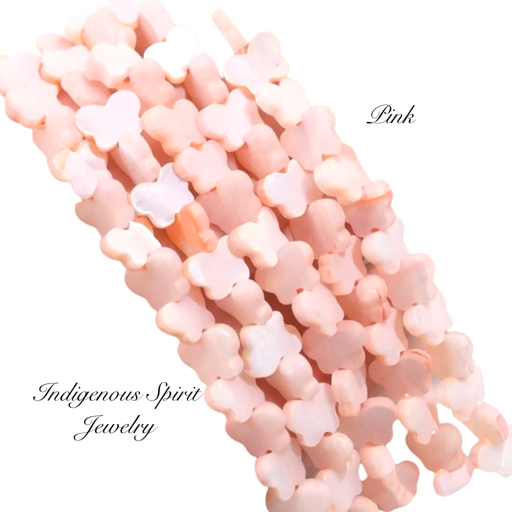 Mother Of Pearl Shell Butterflies (8mm x 11mm)