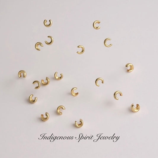 14k Gold Filled bead Crimp Covers