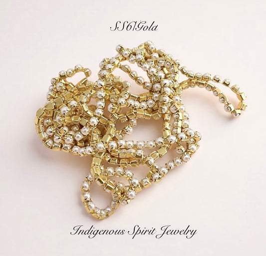 Imitation Pearl Cup Chain