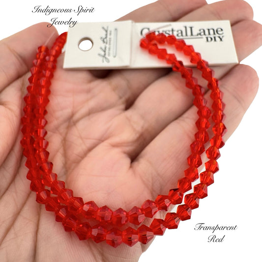 4mm Transparent Red - Crystal Lane