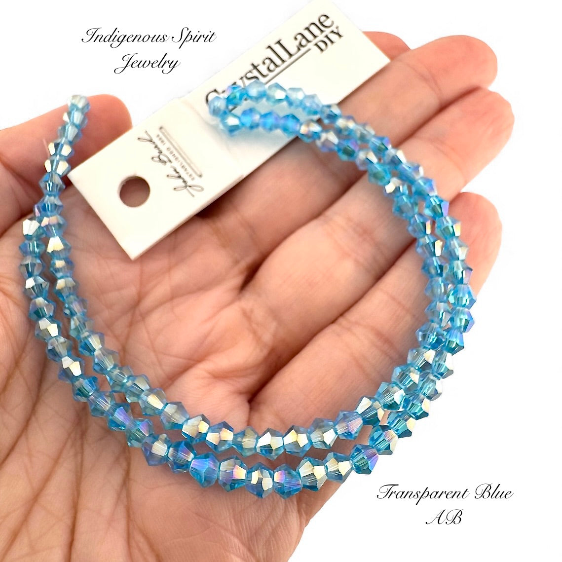 4mm Transparent Blue AB - Crystal Lane